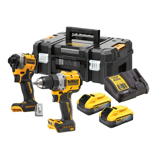 18V XR Brushless Twin kit with Impact Driver,  Drill Driver, 2x batteries, charger and kit box